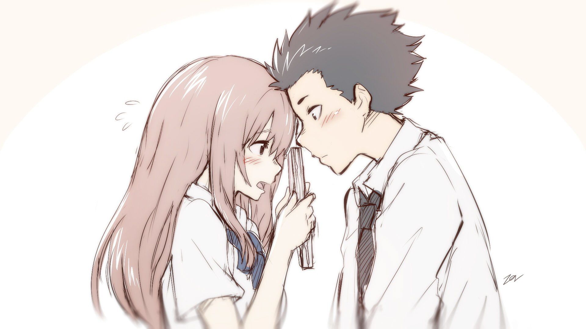 Shouko Nishimiya And Shouya Ishida Wallpapers