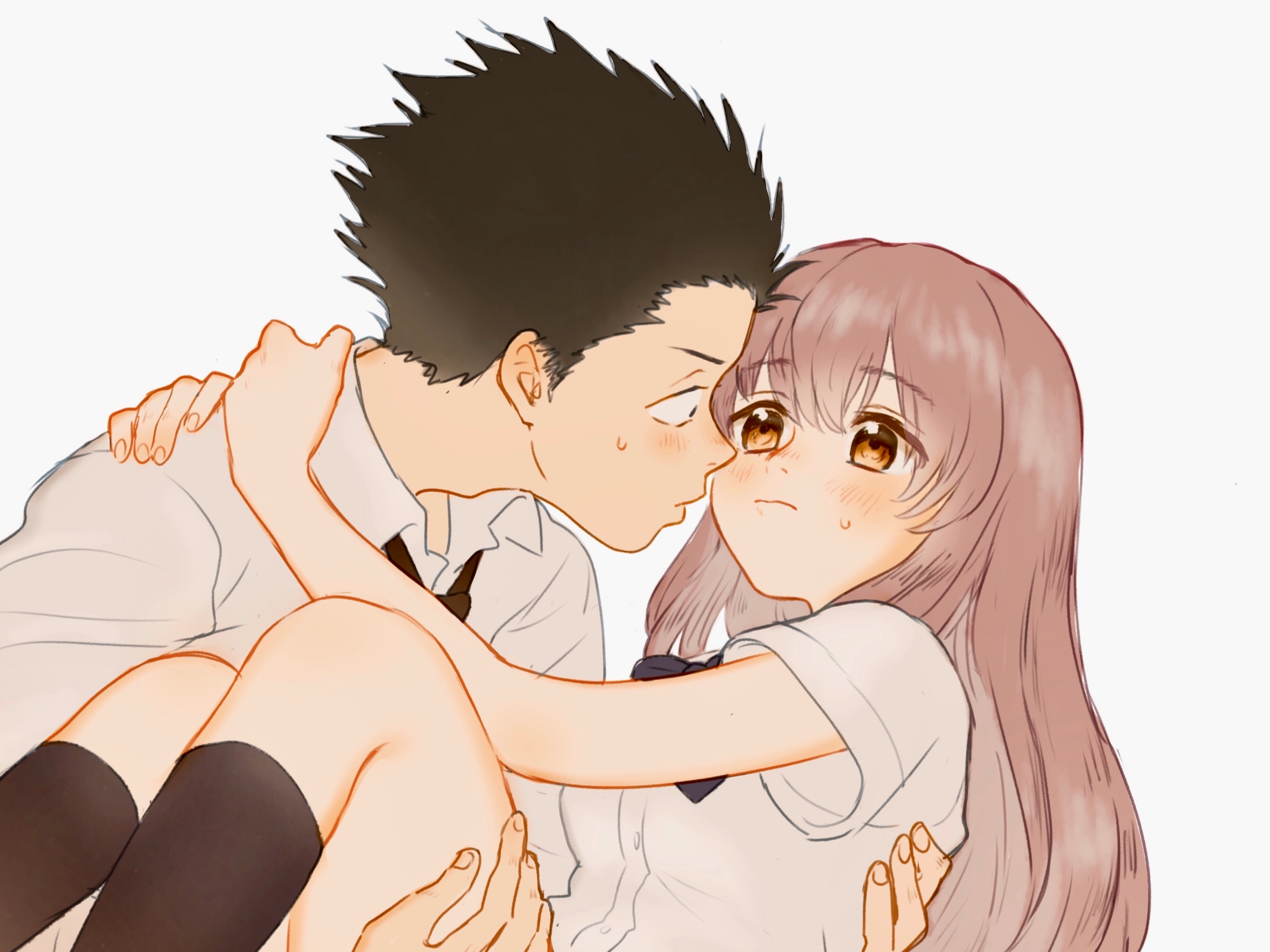 Shouko Nishimiya And Shouya Ishida Wallpapers