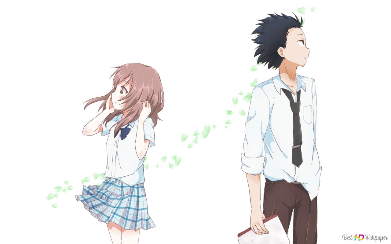 Shouko Nishimiya And Shouya Ishida Wallpapers