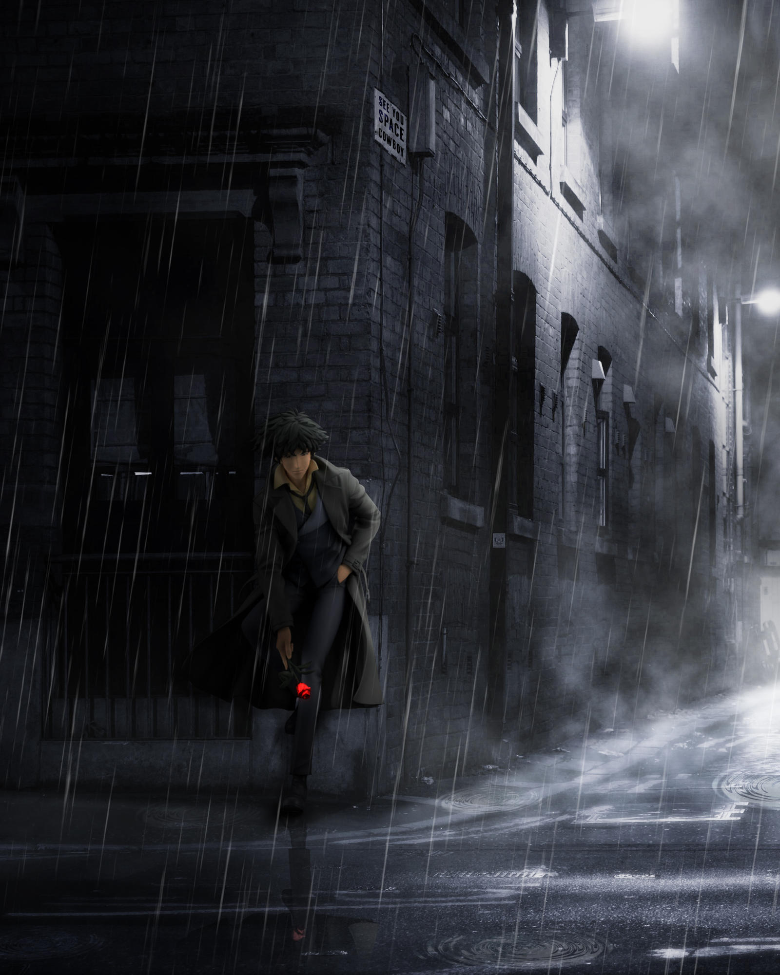 Spike Spiegel In Rain Wallpapers