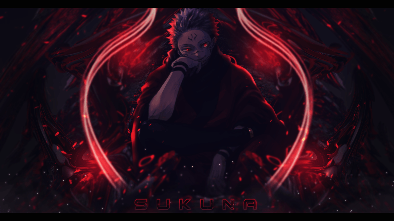 Sukuna Minimal Jujutsu Kaisen Digital Art Wallpapers