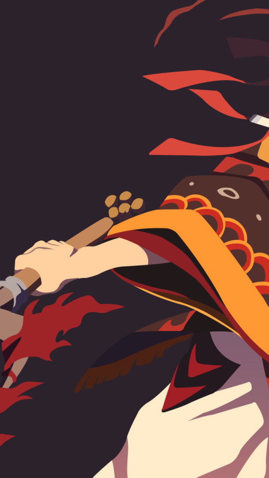 Tanjirou Kamado Minimal Art Wallpapers