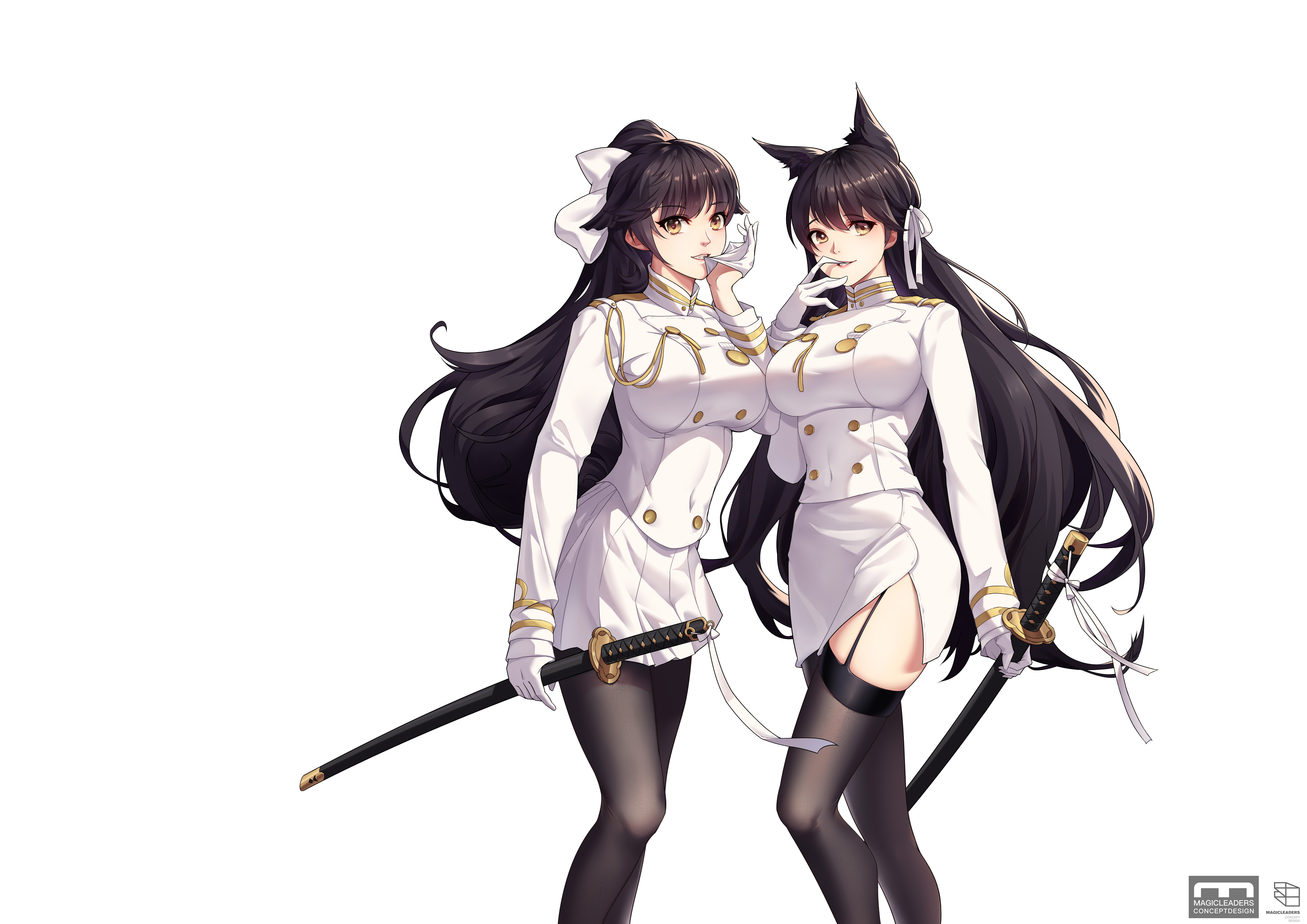 Warrior Atago Vs Takao Azur Lane Wallpapers