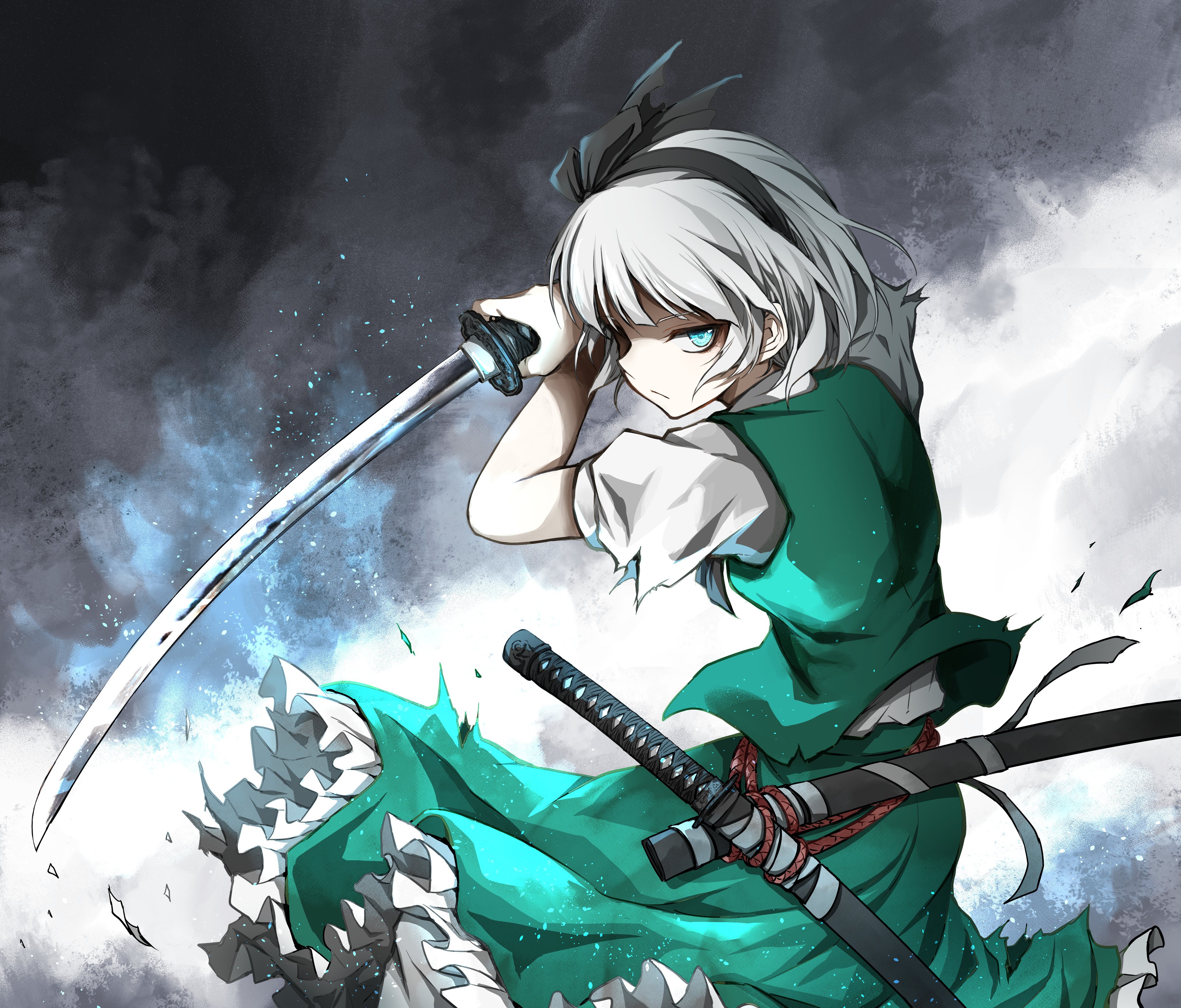 Youmu Konpaku 4K Art Wallpapers