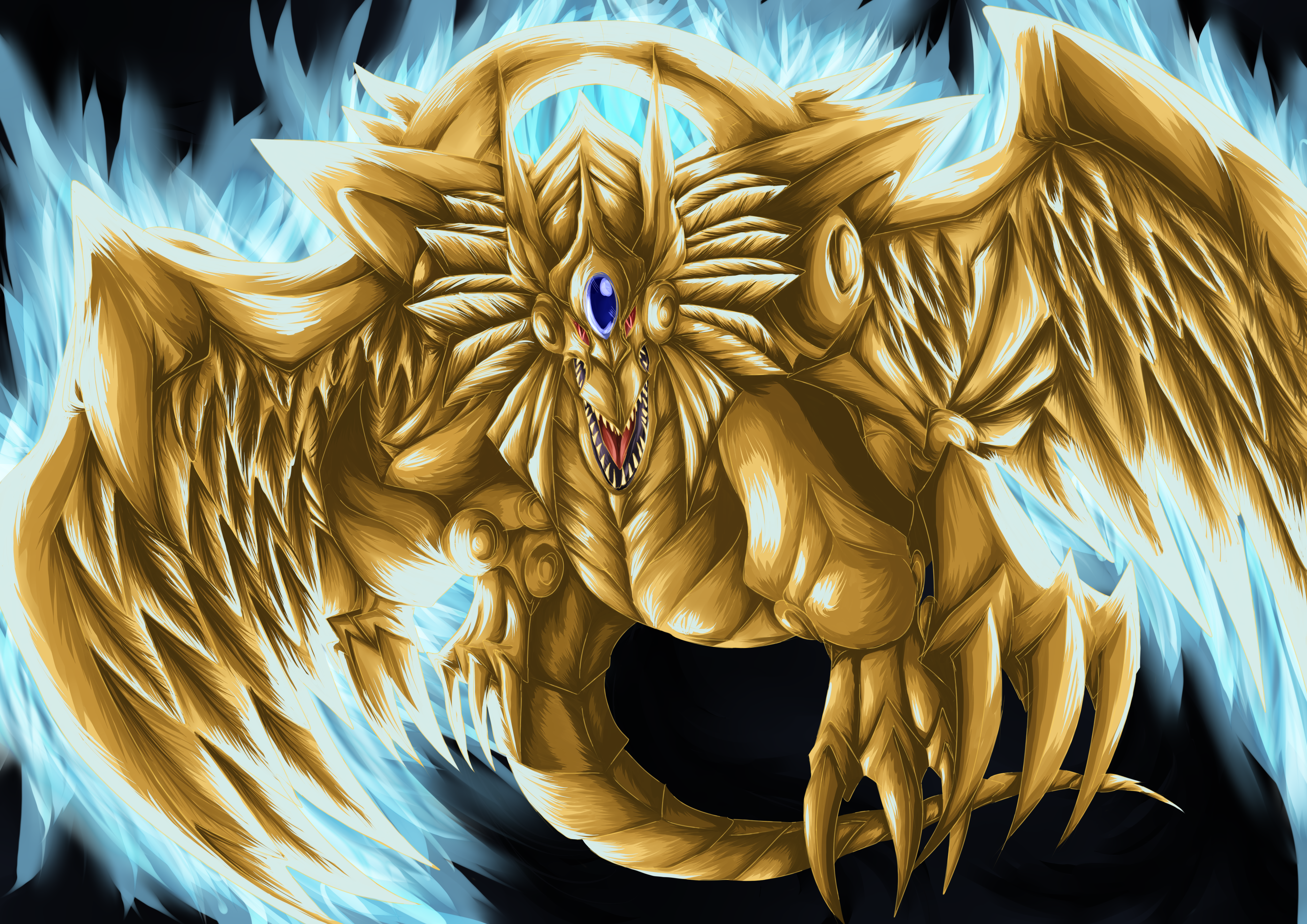 Yu Gi Oh Winged God Dragon Of Ra Wallpapers