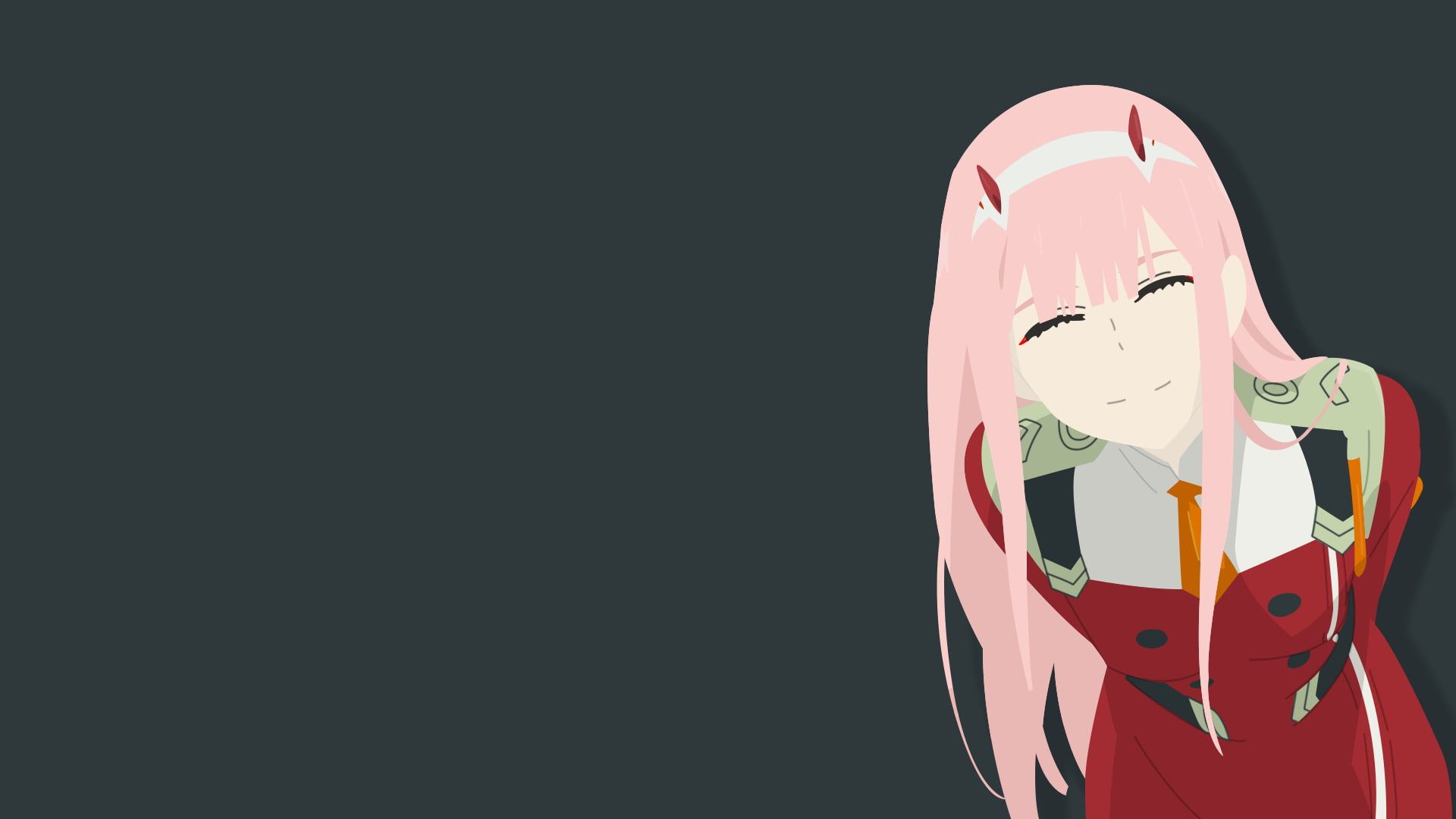 Zero Two Minimalist Wallpapers