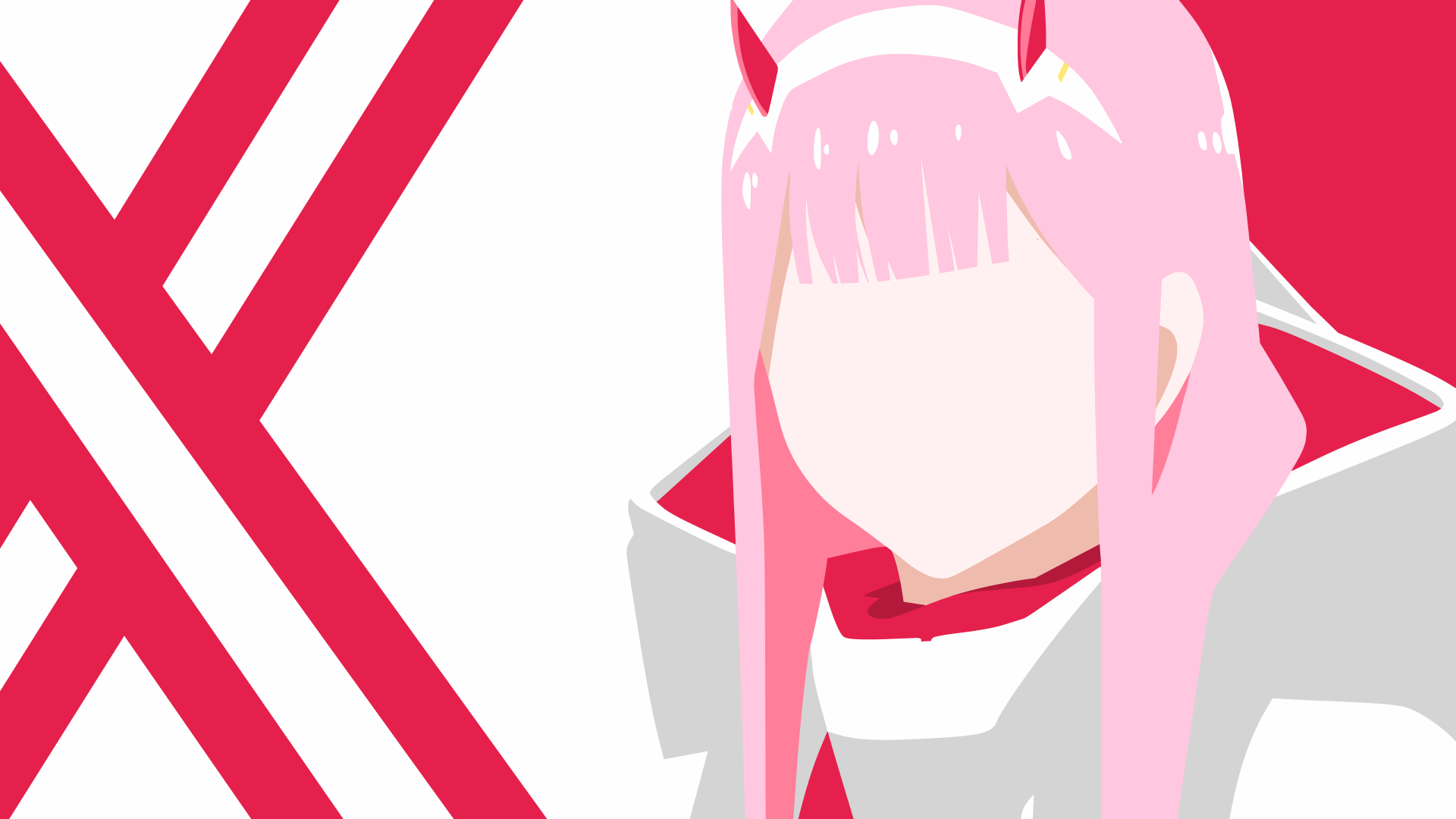 Zero Two Minimalist Wallpapers