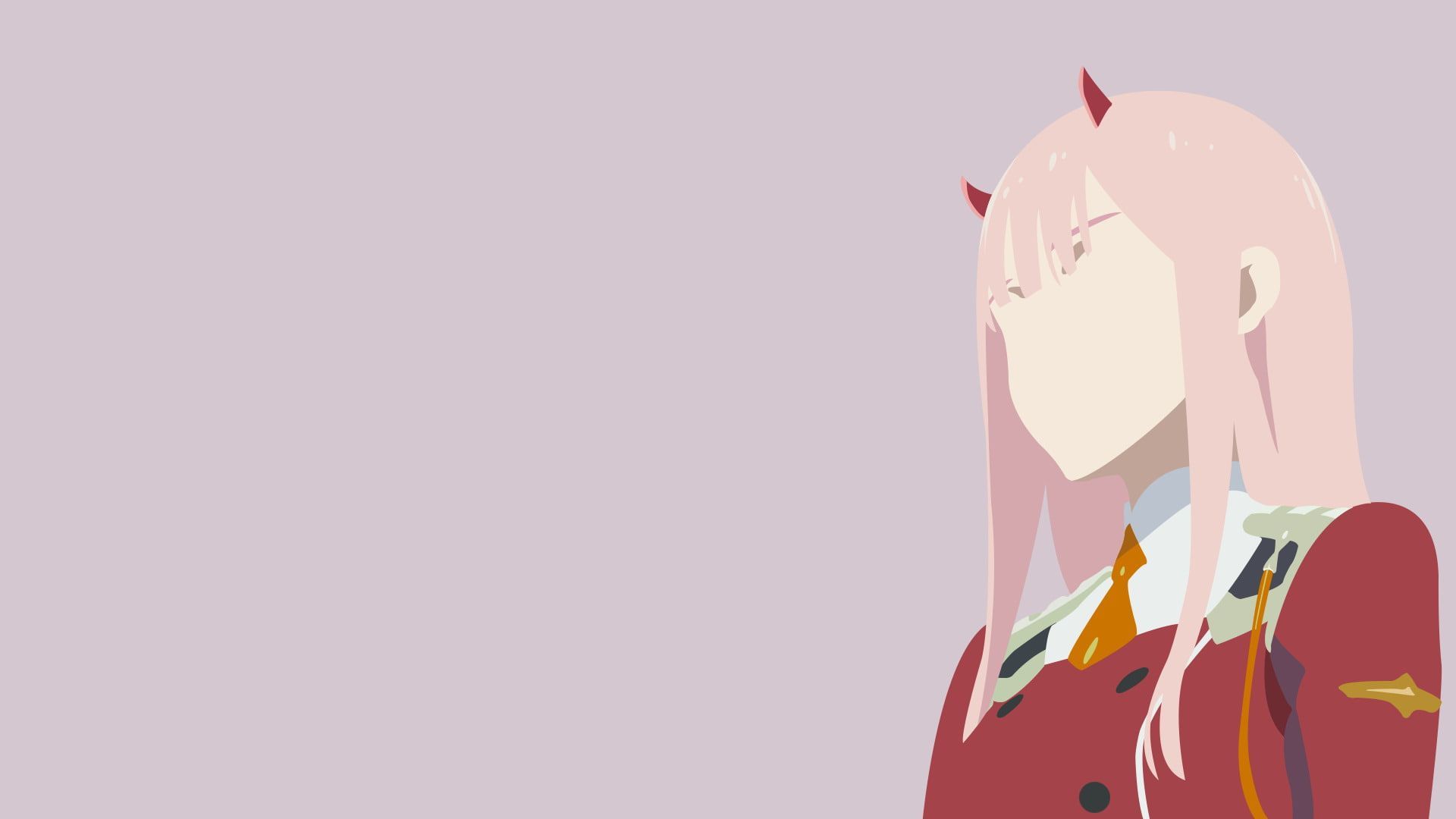 Zero Two Minimalist Wallpapers