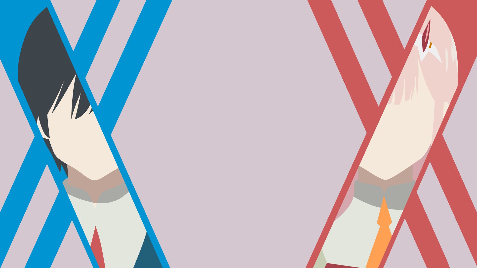 Zero Two Minimalist Wallpapers