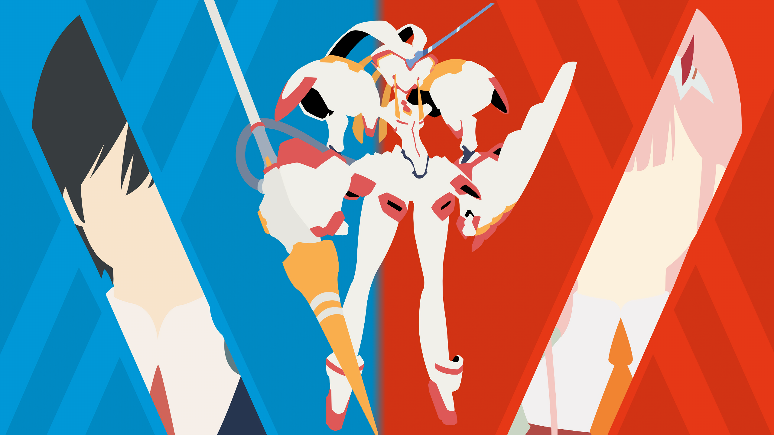 Zero Two Minimalist Wallpapers