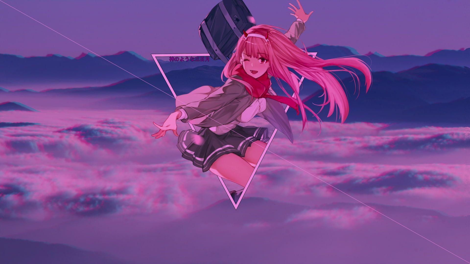 Zero Two Minimalist Wallpapers