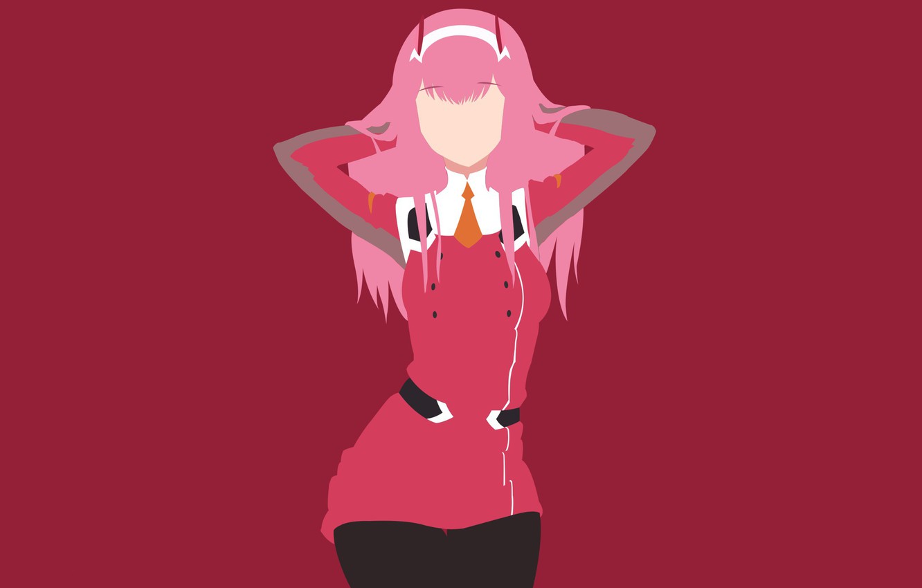 Zero Two Minimalist Wallpapers