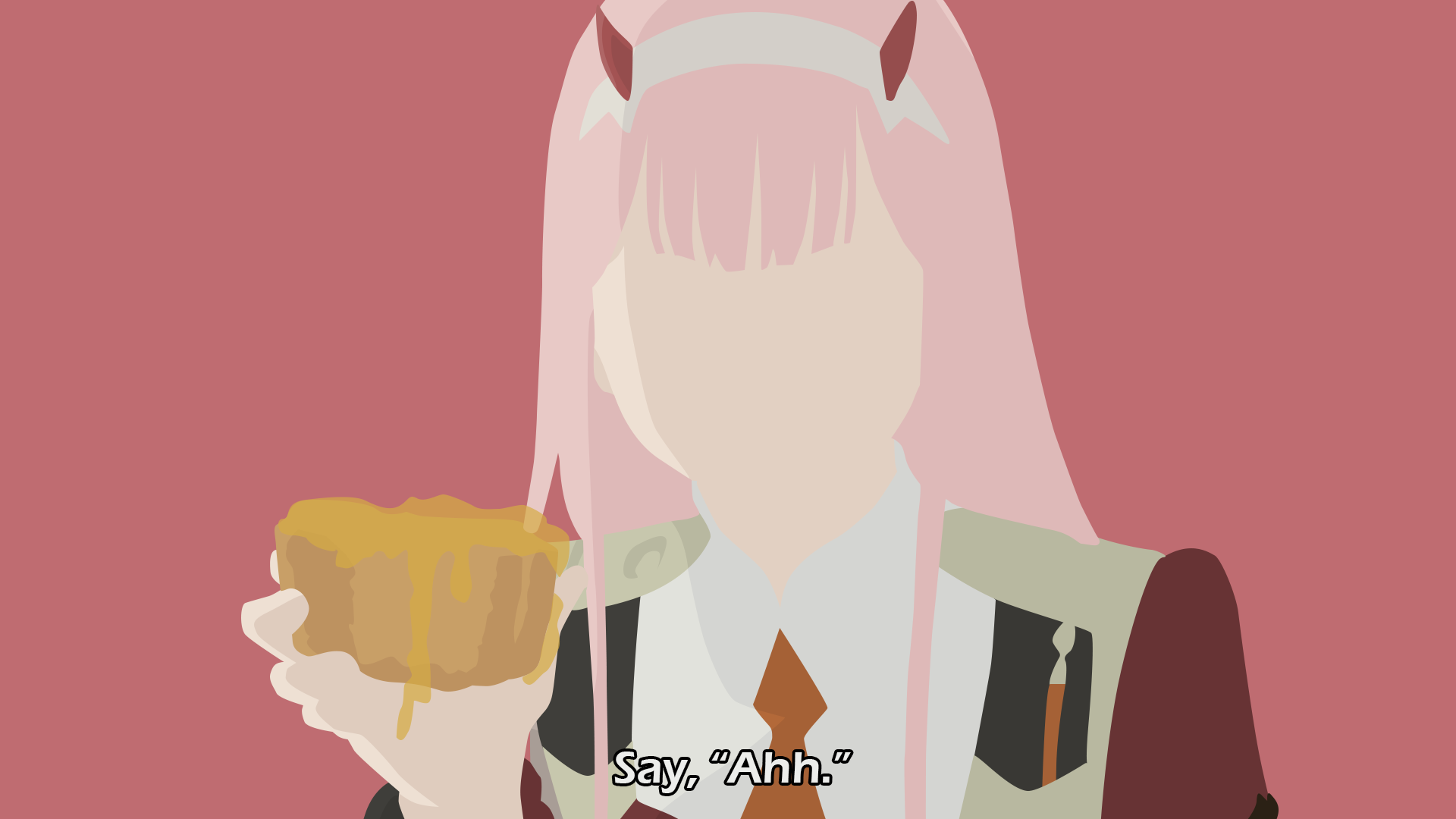 Zero Two Minimalist Wallpapers