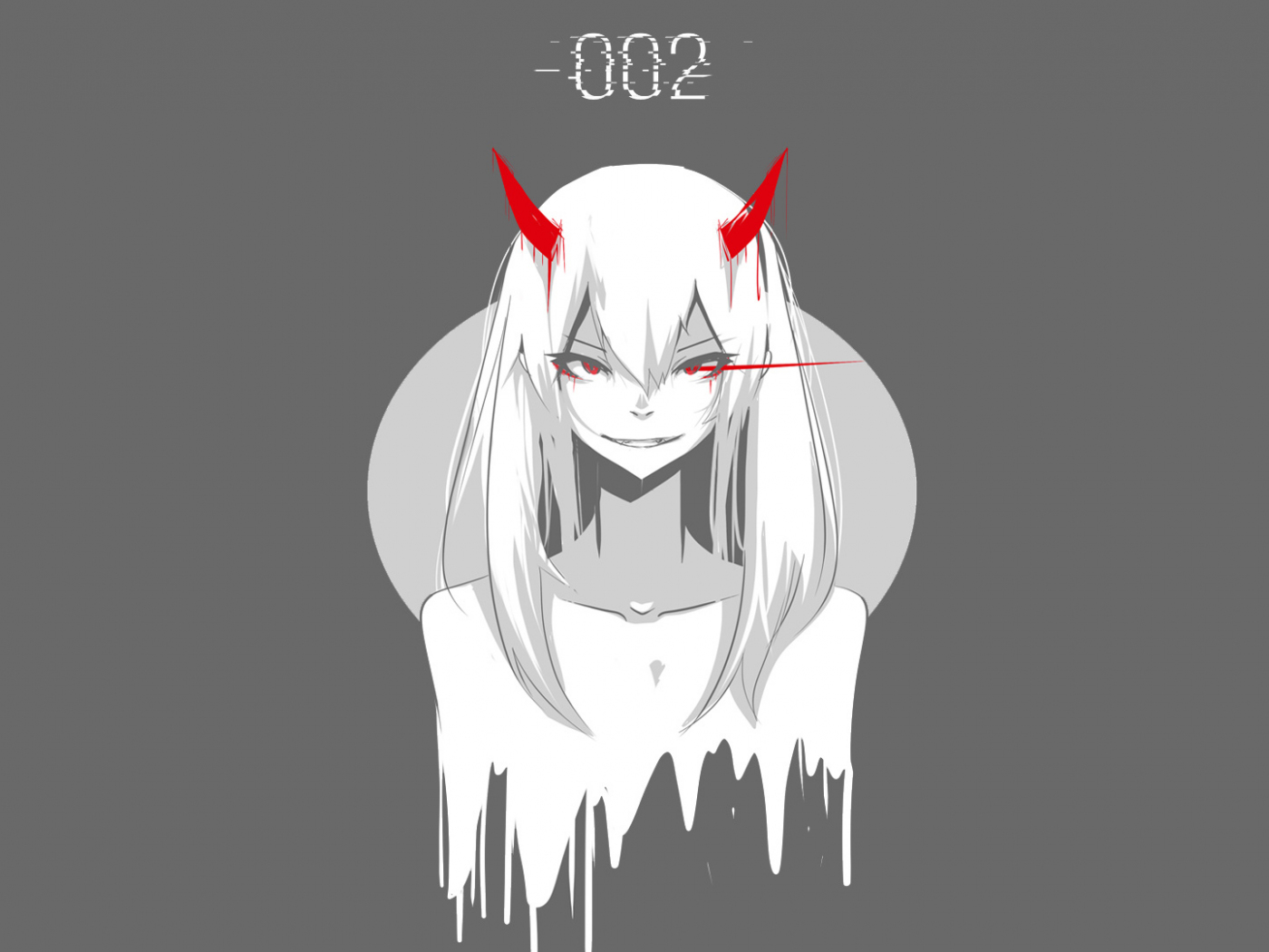 Zero Two Minimalist Wallpapers