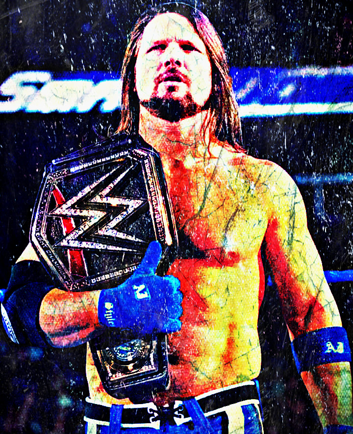 AJ Styles as WWE Champ Wallpapers