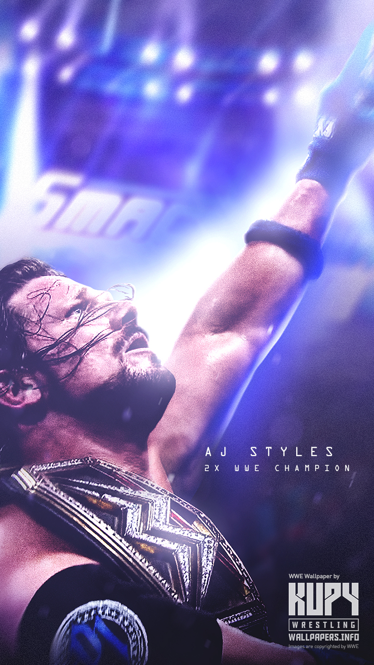 AJ Styles as WWE Champ Wallpapers