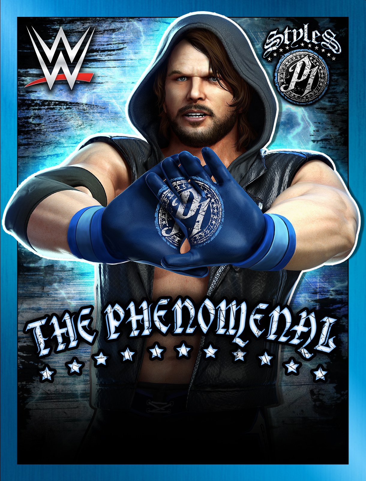 AJ Styles as WWE Champ Wallpapers