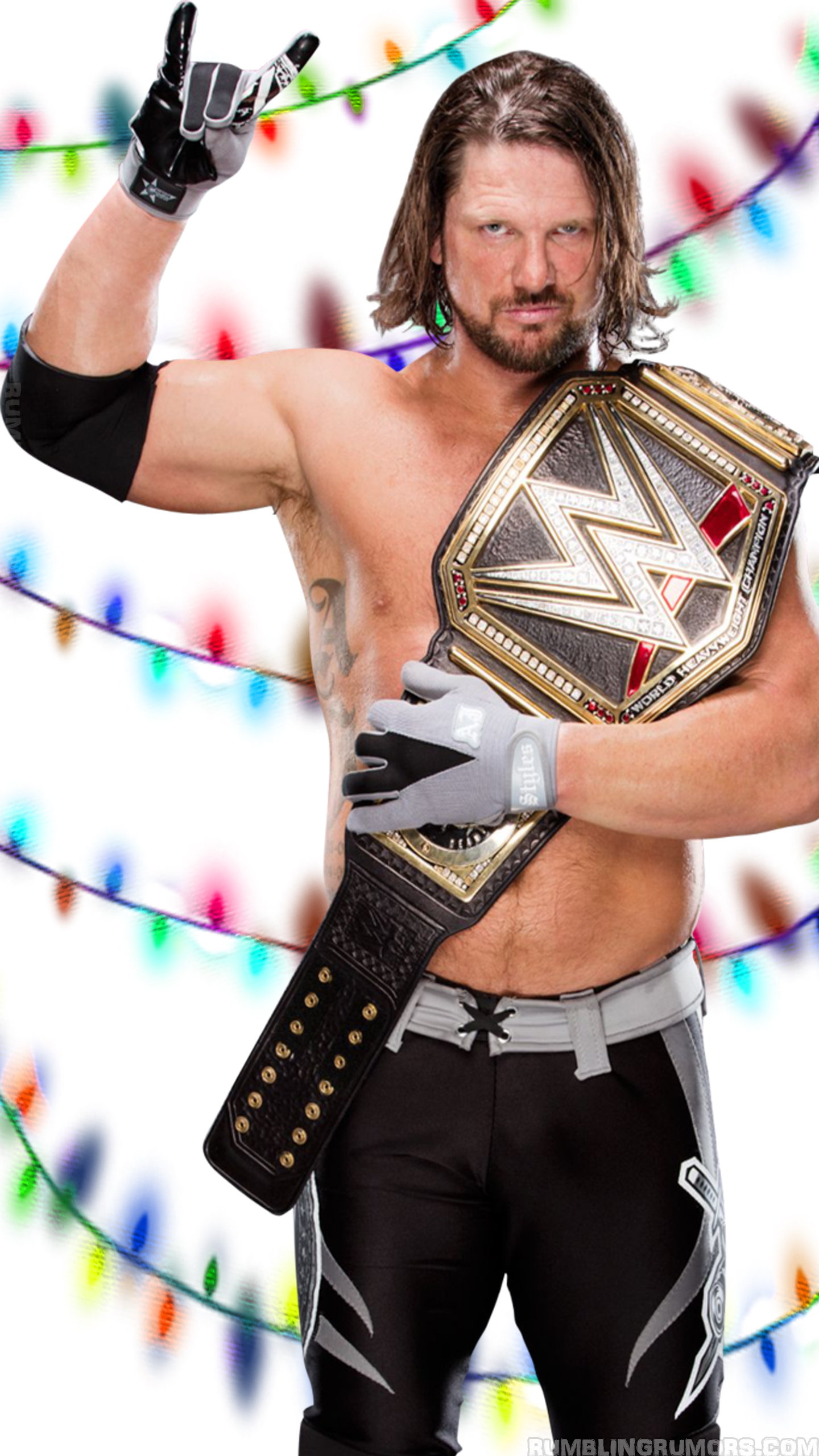 AJ Styles as WWE Champ Wallpapers