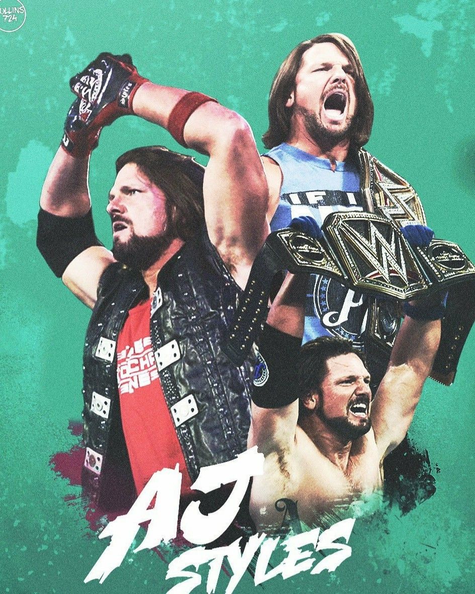 AJ Styles as WWE Champ Wallpapers