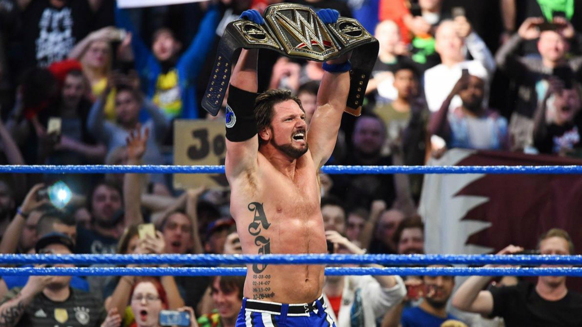 AJ Styles as WWE Champ Wallpapers