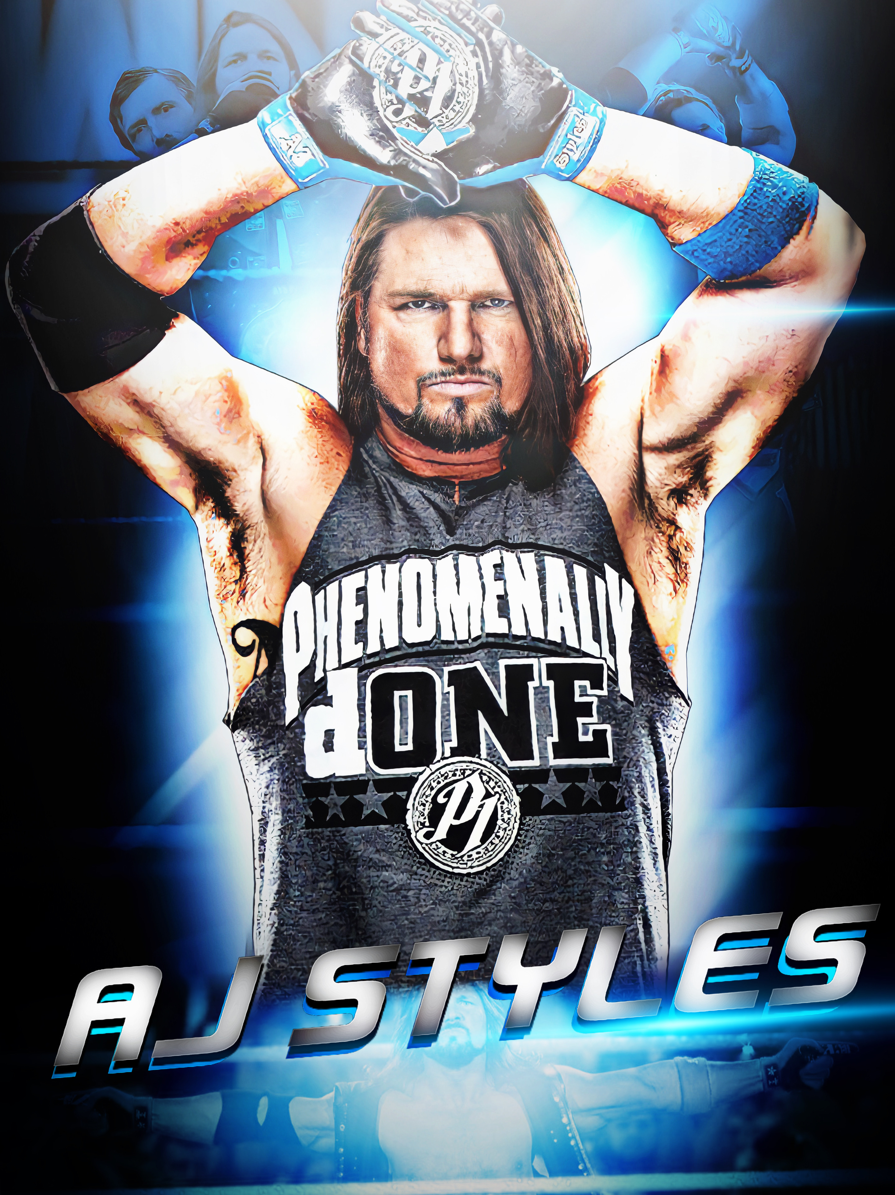 AJ Styles Portrait Wallpapers