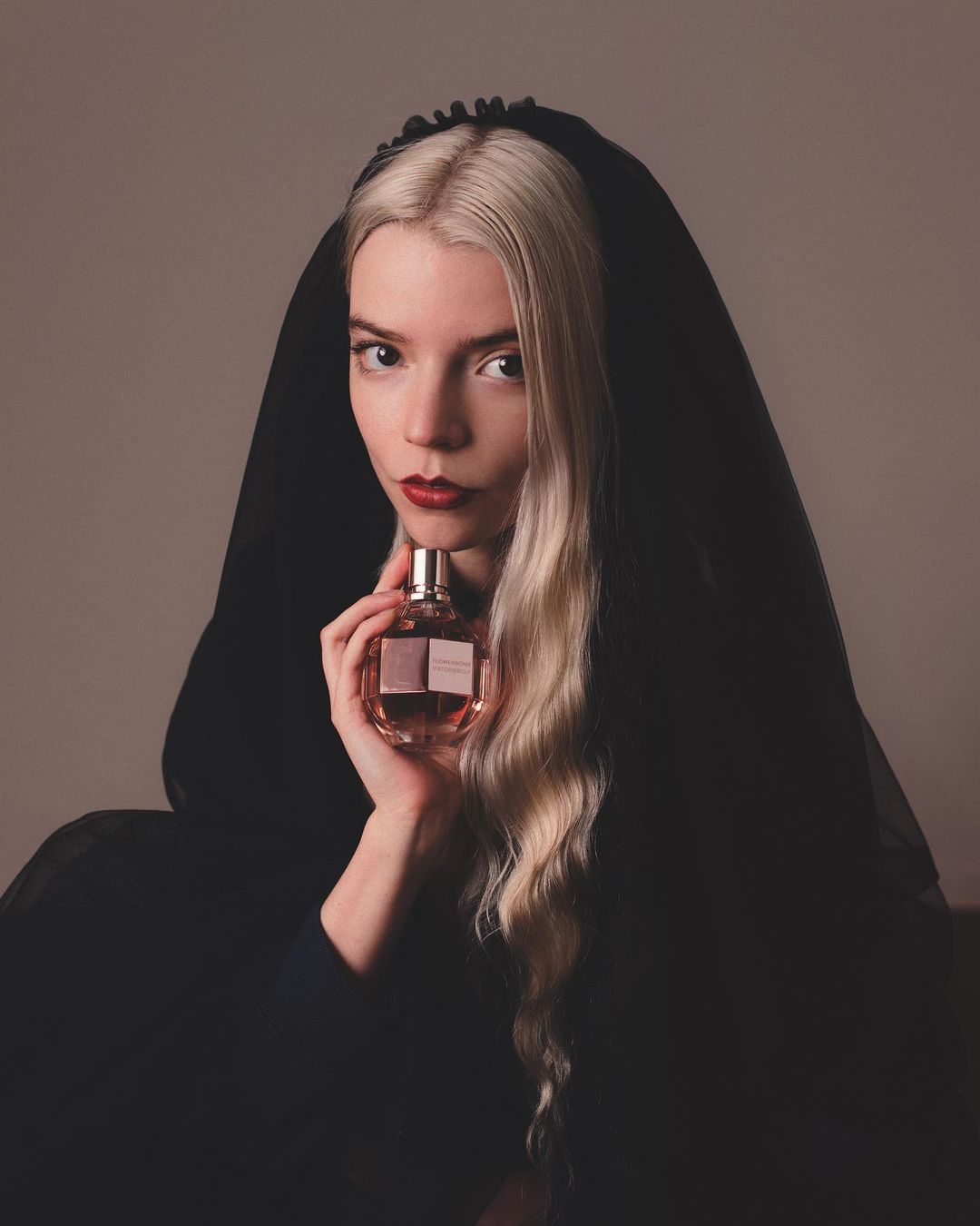 Anya Taylor-Joy - Viktor &amp; Rolf Flowerbomb fragrance (2019) Wallpapers