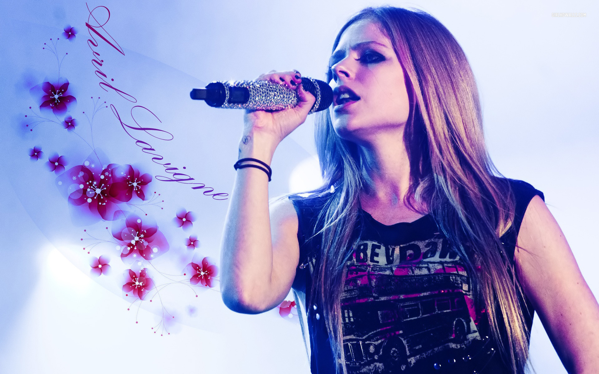 Avril Lavigne On Stage Wallpapers