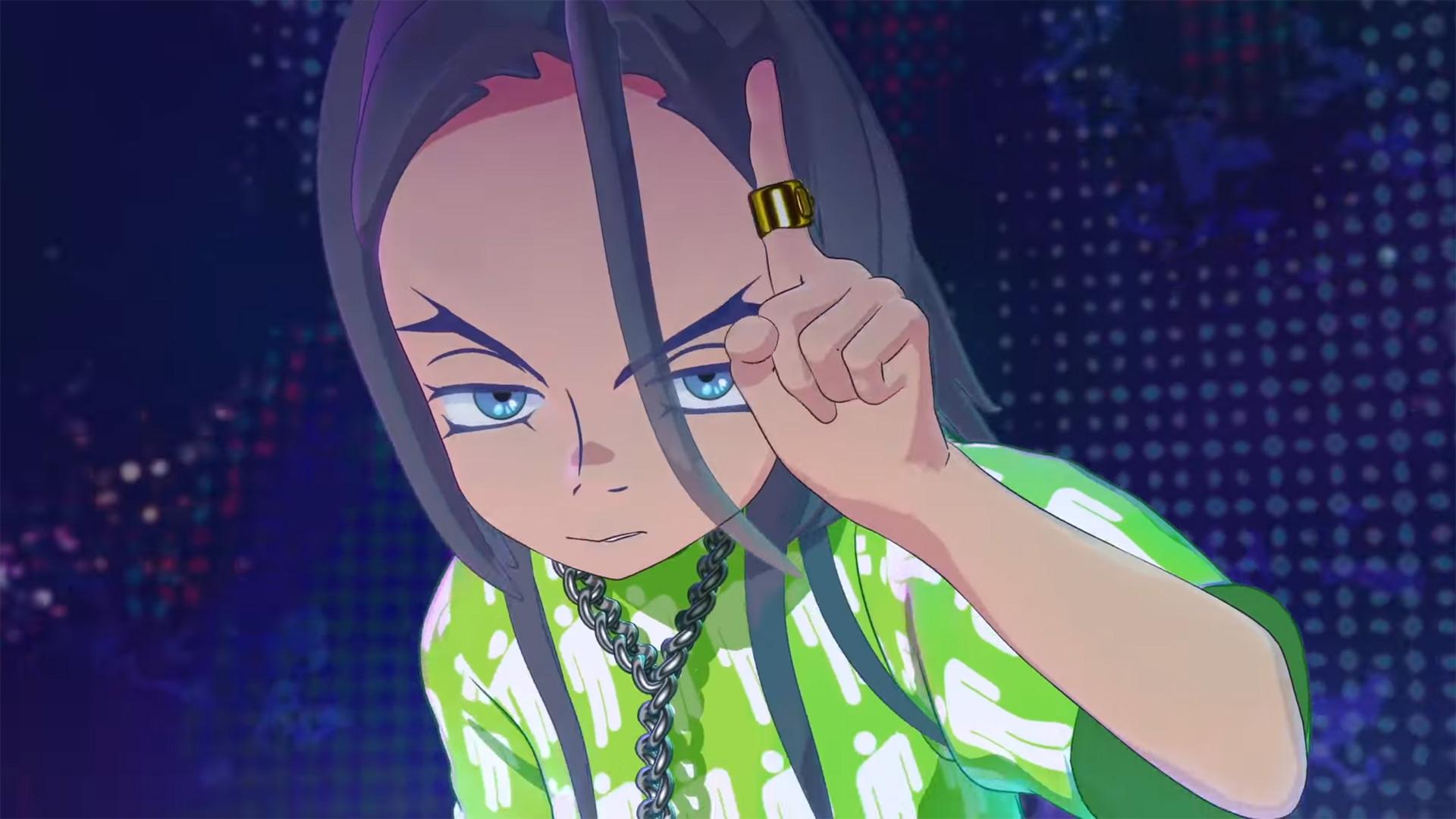 Billie Eilish Anime Cartoon Wallpapers