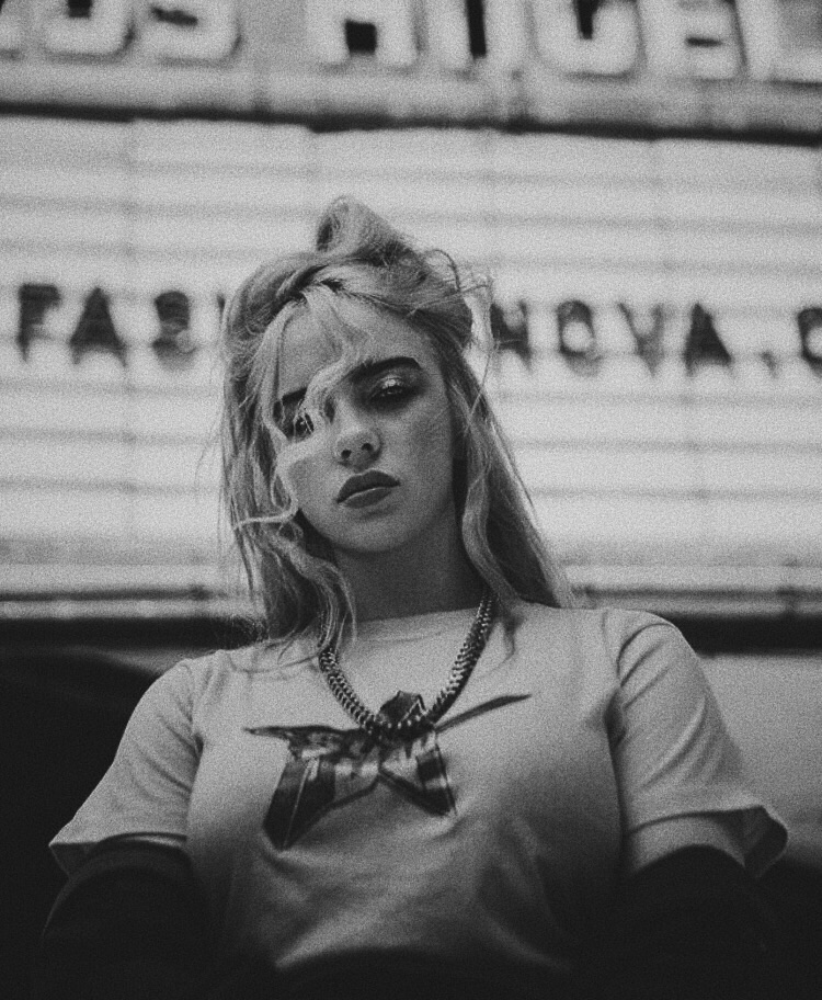 Billie Eilish Monochrome Wallpapers