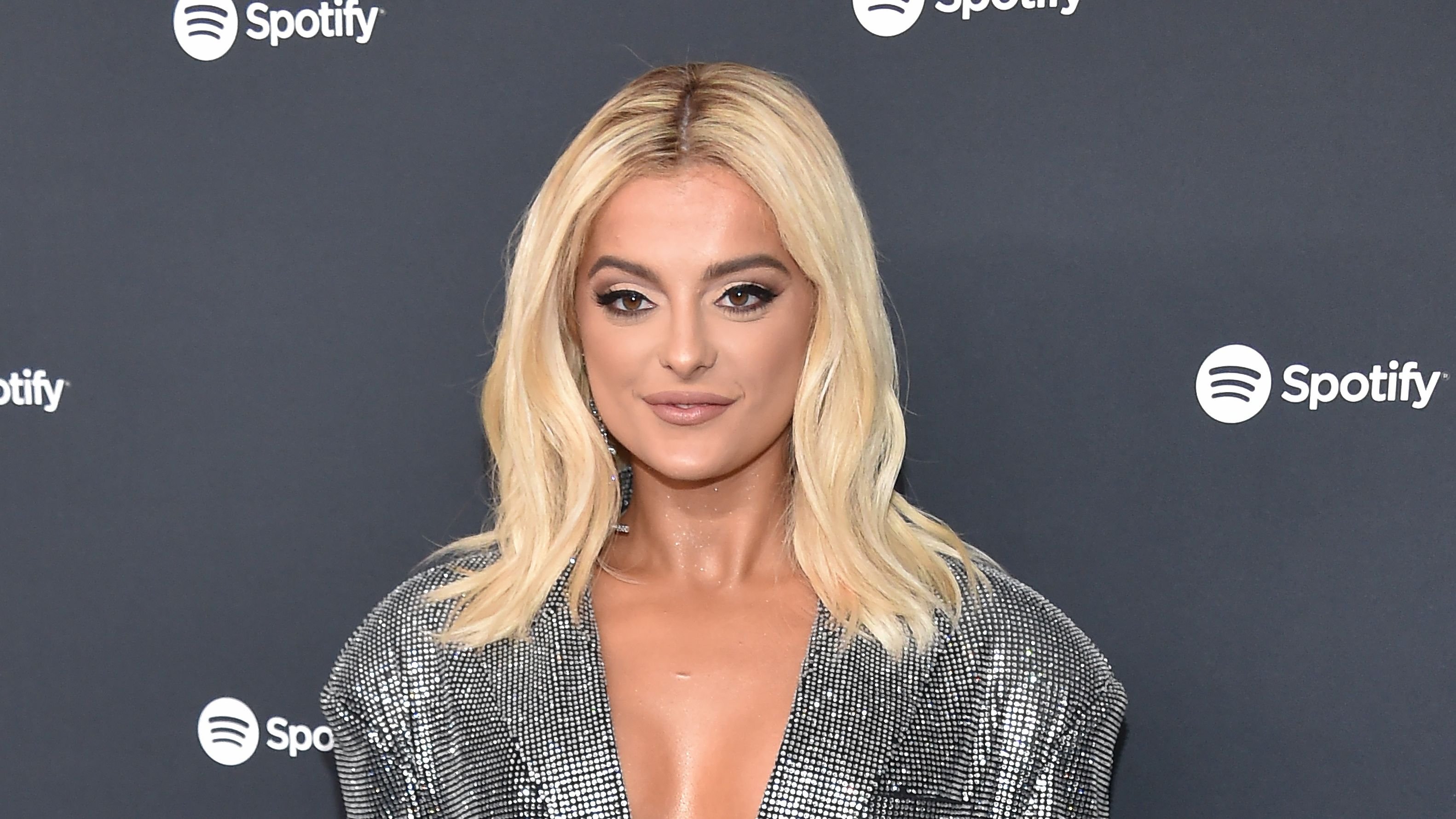 Blonde Bebe Rexha in Black Wallpapers