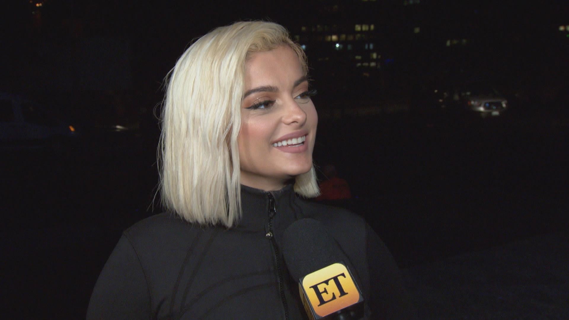 Blonde Bebe Rexha in Black Wallpapers