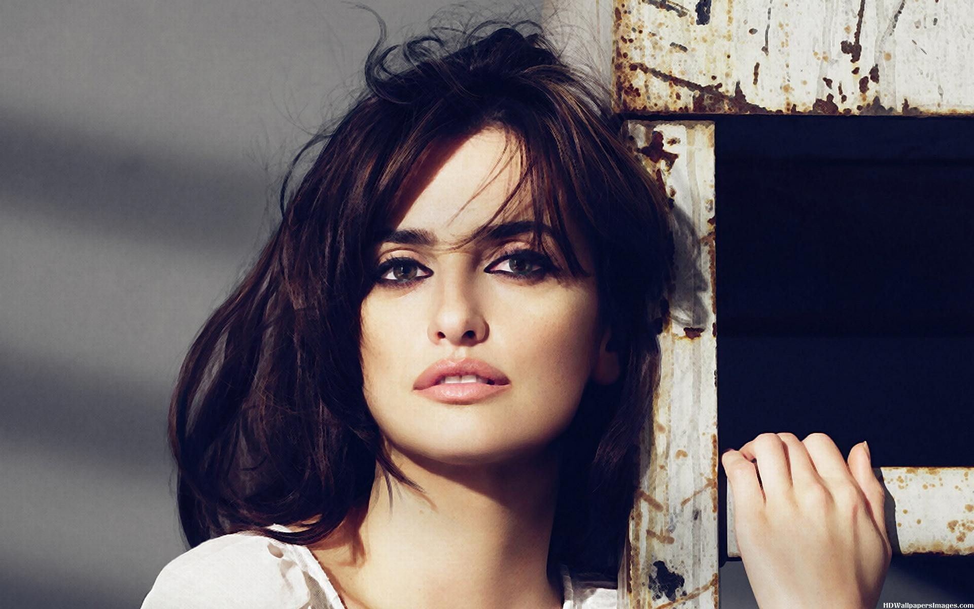 Brunette Penelope Cruz Brown Eyes Wallpapers