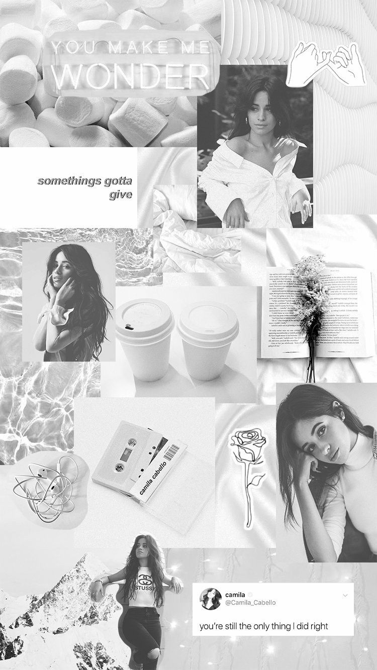 Camila Cabello Monochrome Wallpapers