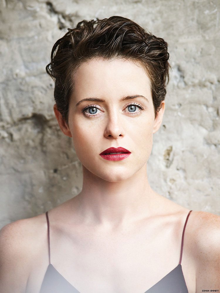 Claire Foy Portrait In Red Wallpapers