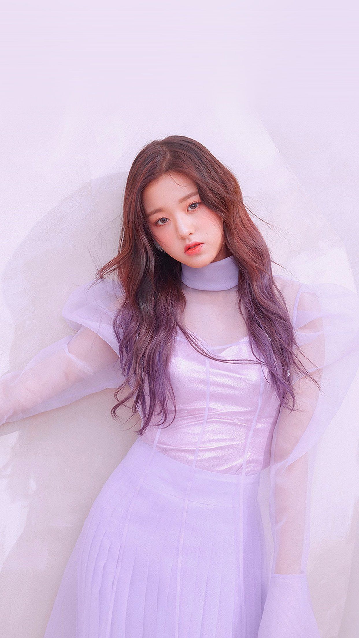 Cute Model In Purple Dress Wallpapers