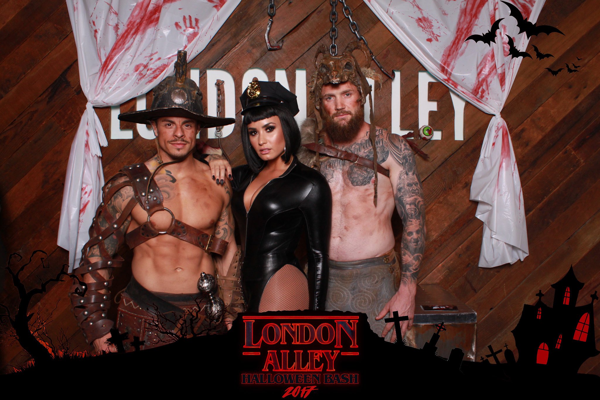 Demi Lovato at the London Alley Halloween Bash 2017 Wallpapers