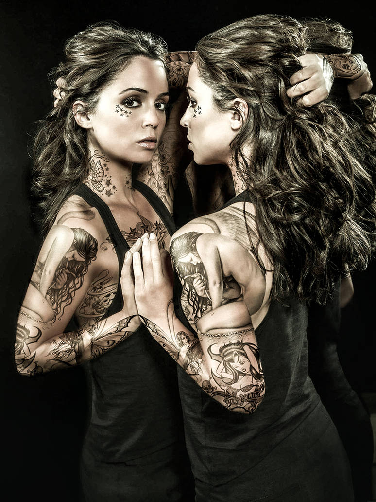 Eliza Dushku Artistic Tattoo In Face Wallpapers