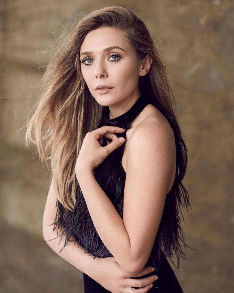 Elizabeth Olsen Black Outfit Wallpapers