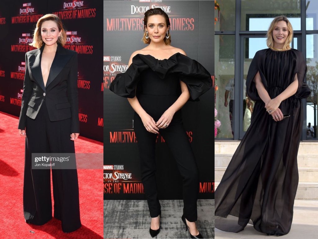 Elizabeth Olsen Black Outfit Wallpapers