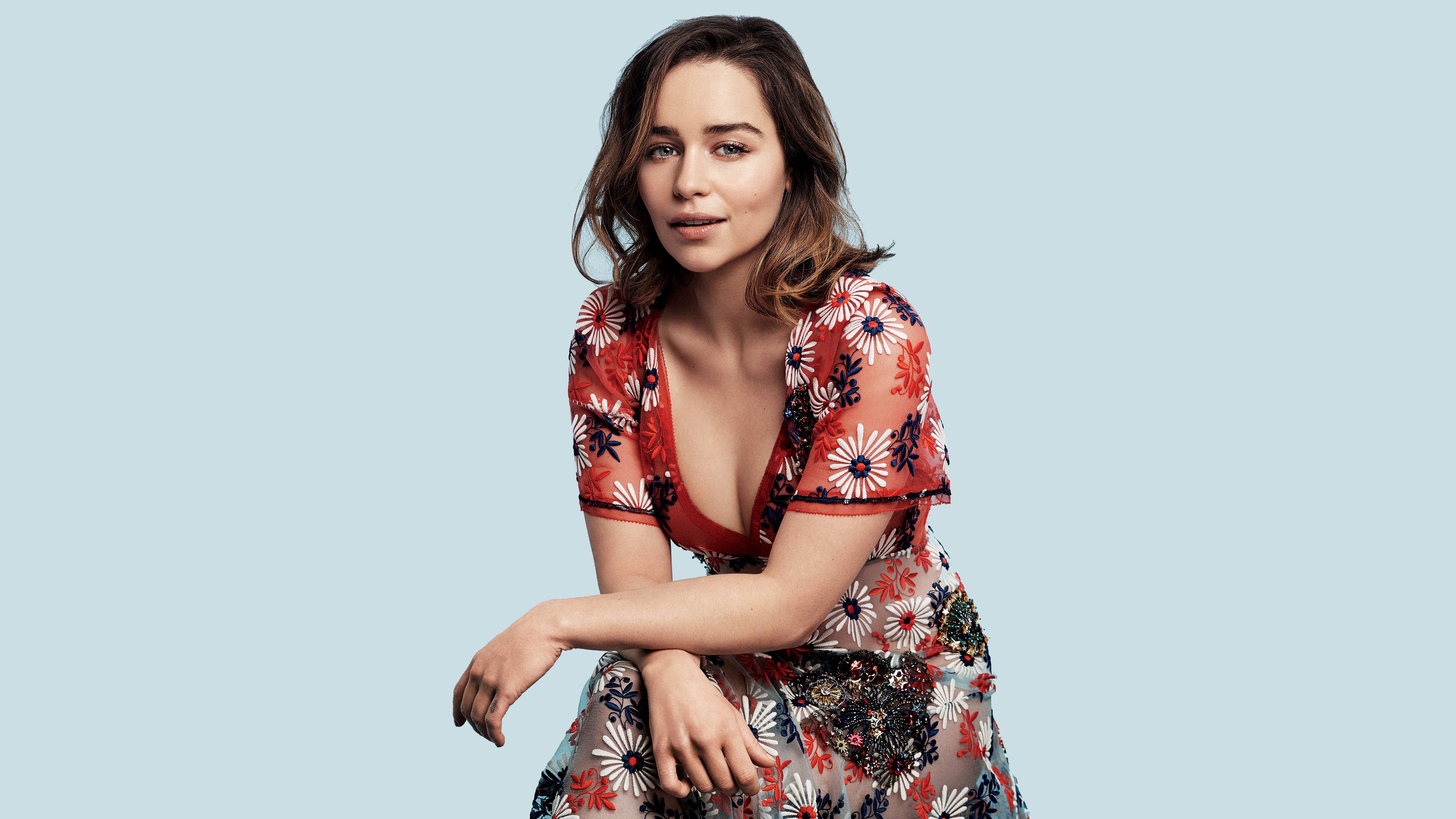 Emilia Clarke Brunette Look Wallpapers