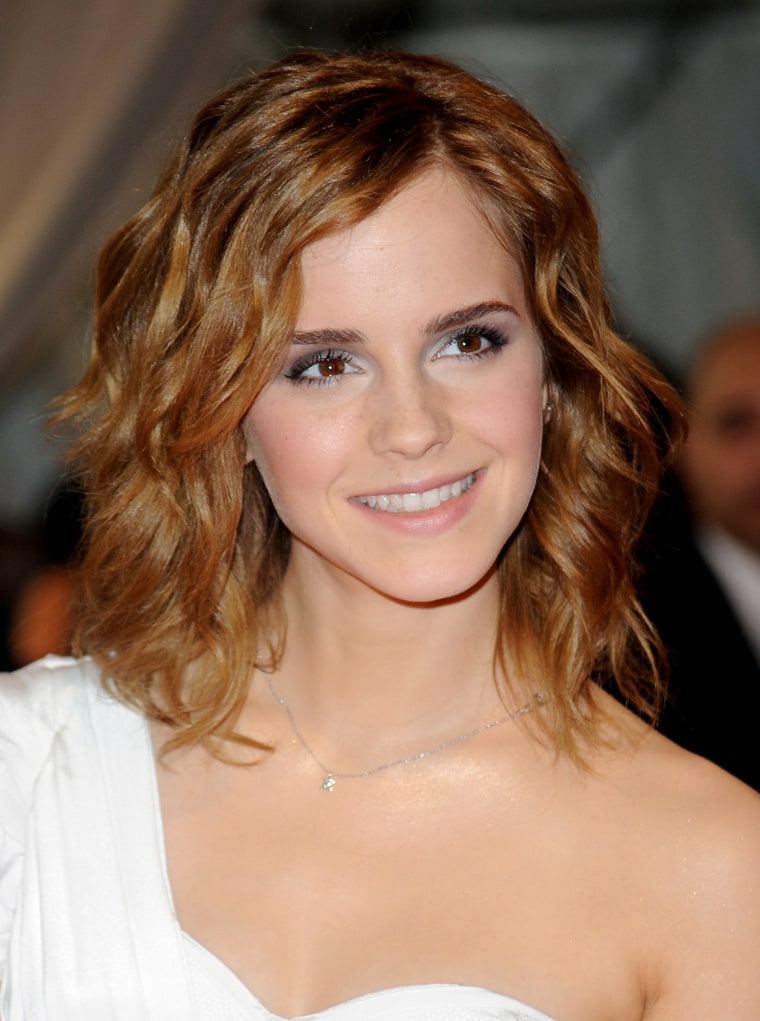 Emma Watson Blonde Red Dress Wallpapers