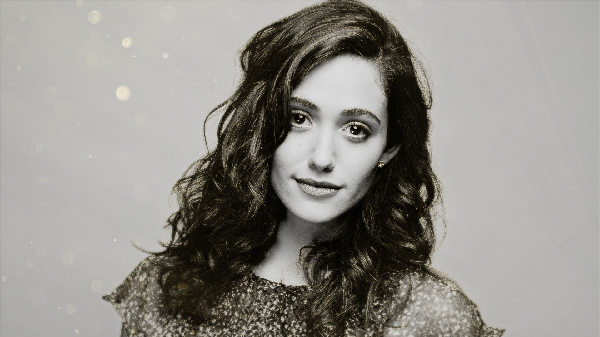 Emmy Rossum Monochrome Wallpapers