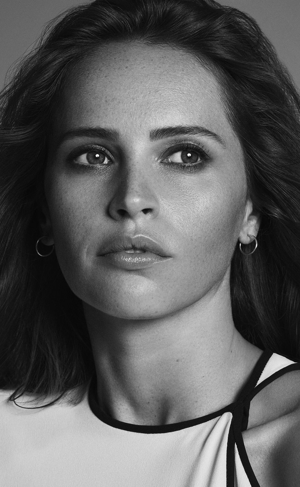 Felicity Jones Monochrome Wallpapers