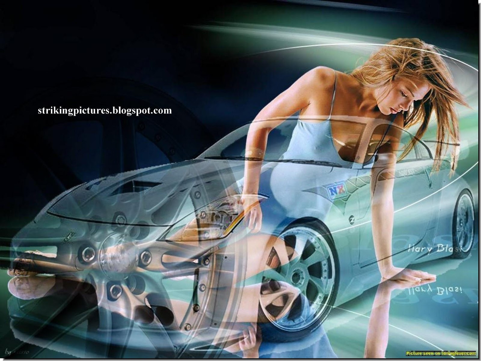 Girls & Cars Wallpapers
