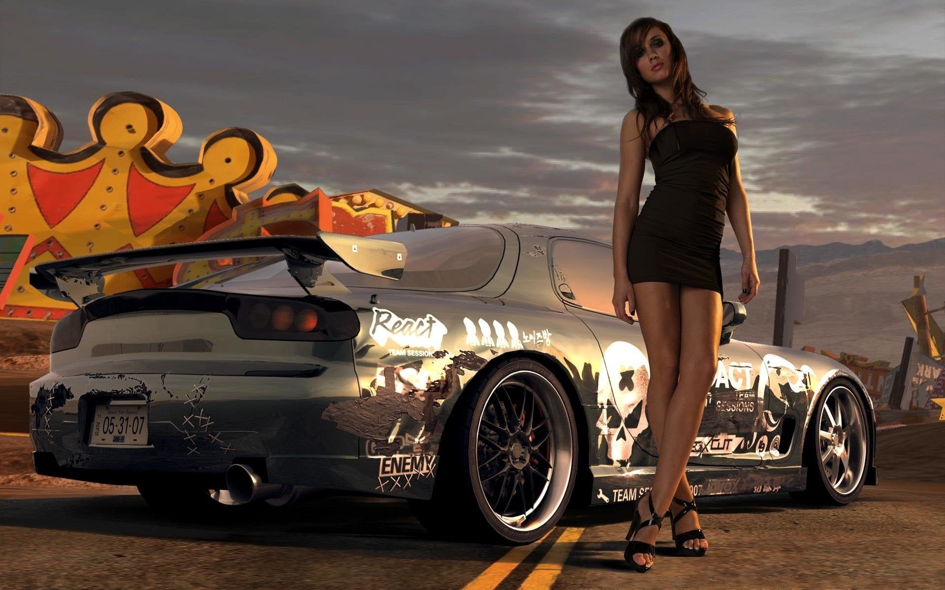 Girls & Cars Wallpapers