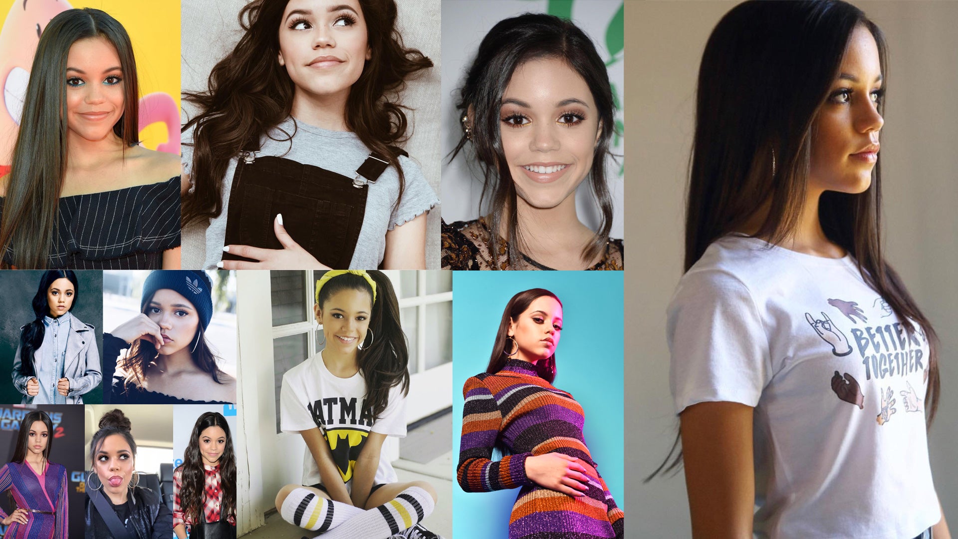 Jenna ortega collage wallpaper