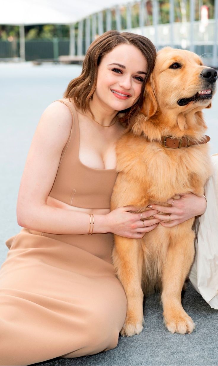 Joey King with Puppy Dog Wallpapers