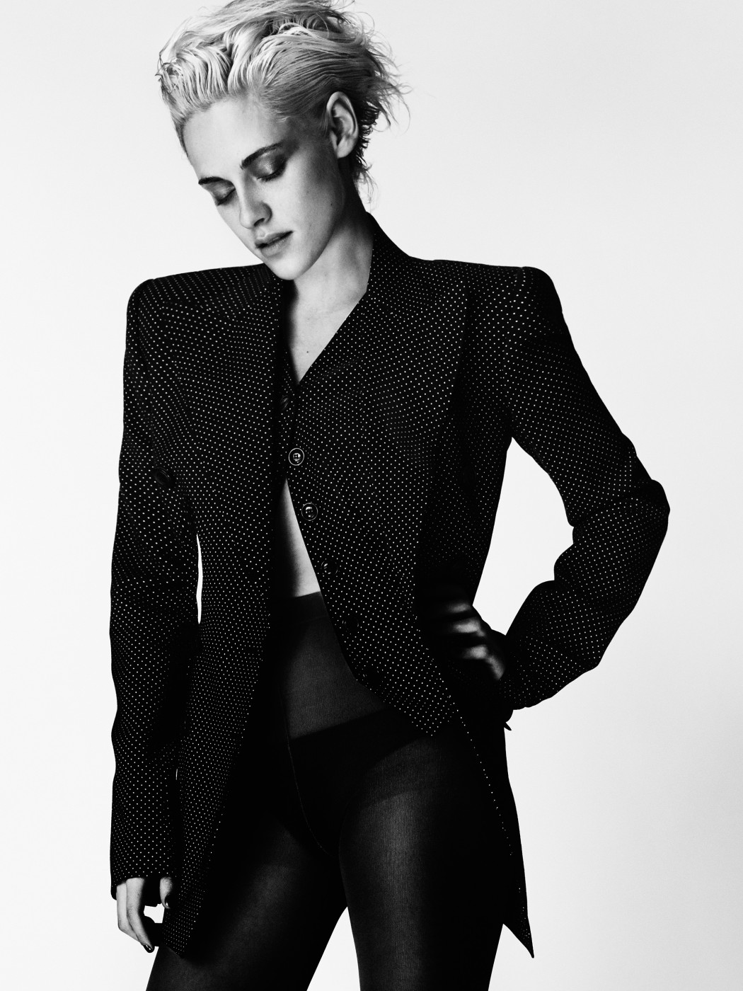 Kristen Stewart V 2017 Black and White Wallpapers