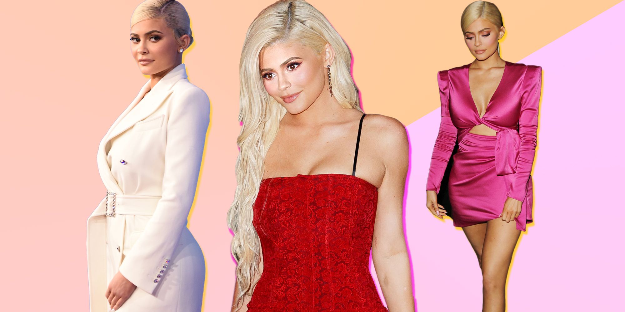 Kylie Jenner Red Dress Wallpapers