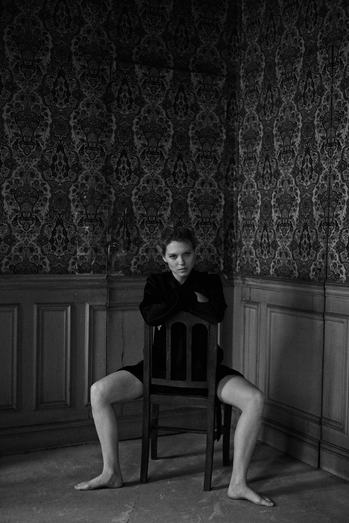 Lea Seydoux Monochrome Wallpapers